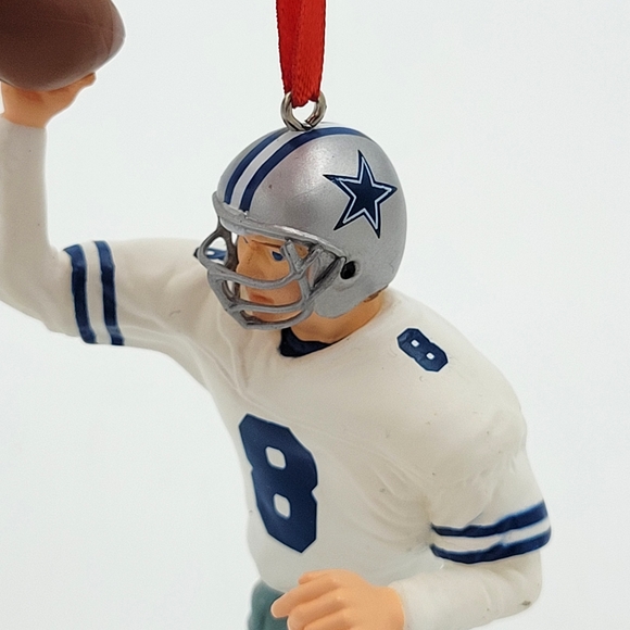Hallmark Troy Aikman Christmas Ornament Dallas #8 Football - Picture 2 of 8